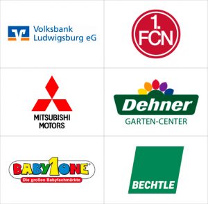 Werbefahnen-Kunden von FBS-Fahnen Heilbronn